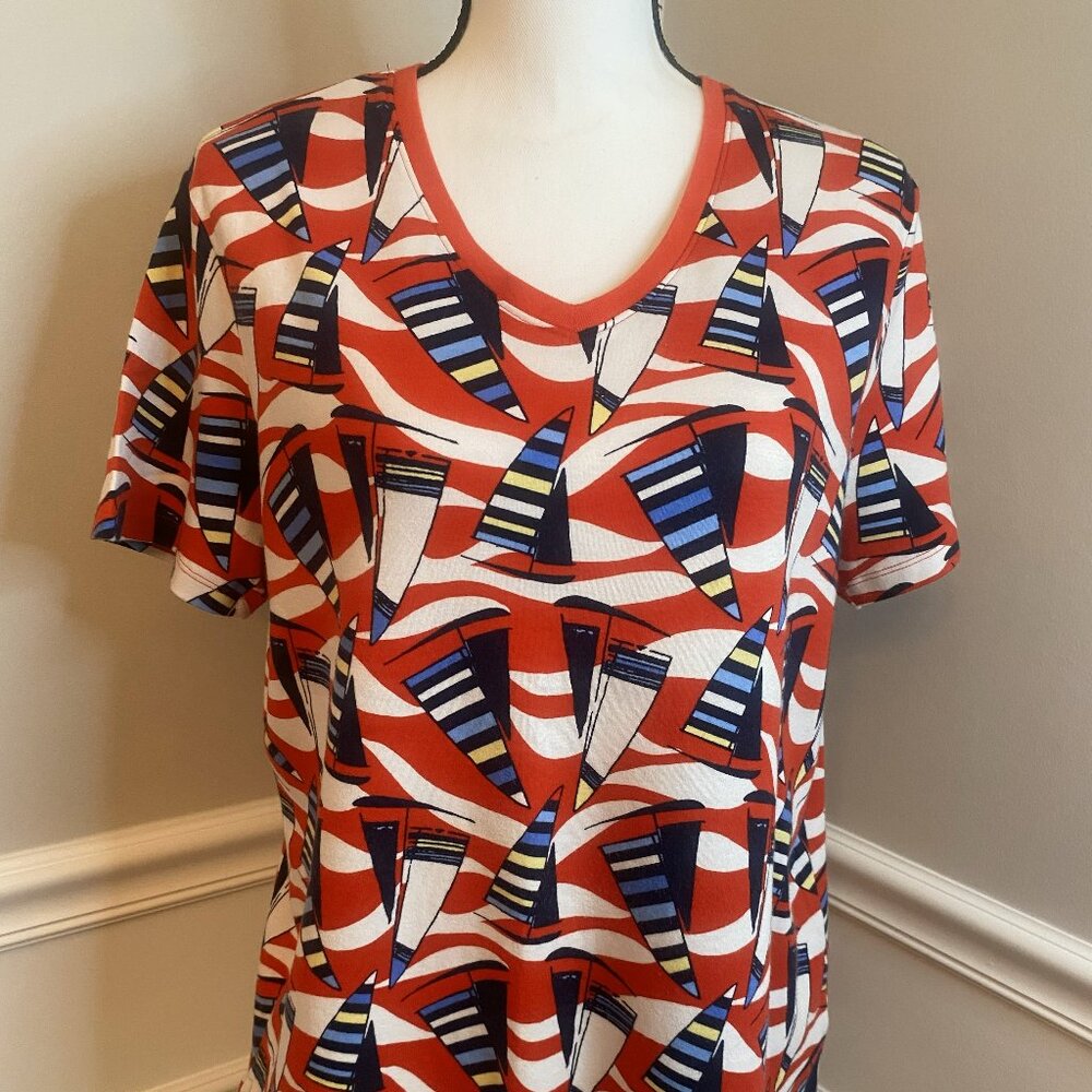 Sailboat Tee size Large Kim Rogers